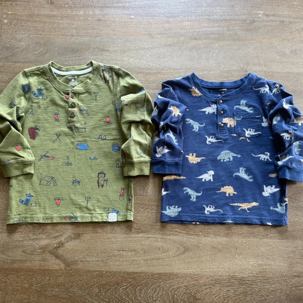 🐻 2/$25 • Bundle • Adventure & Dino Long Sleeved Tees + Skinny Jeans